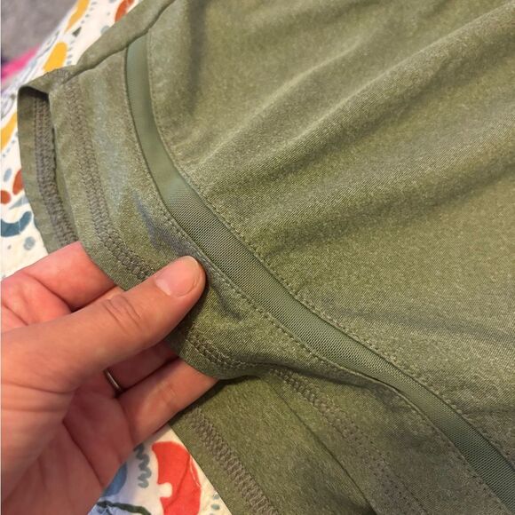 SO Juniors Olive Green Inset Mesh Running Shorts - Picture 8 of 8